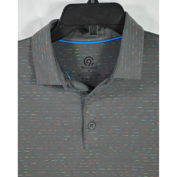 Champion Gray Multicolor Golf Polo Shirt - Picture 3 of 7